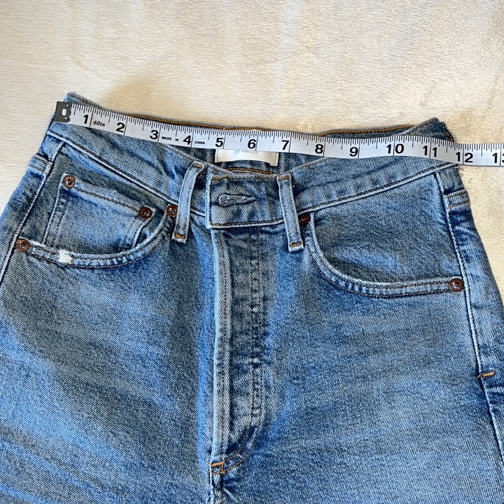 Agolde Riley Distressed Jeans Size 24 - Picture 8 of 16
